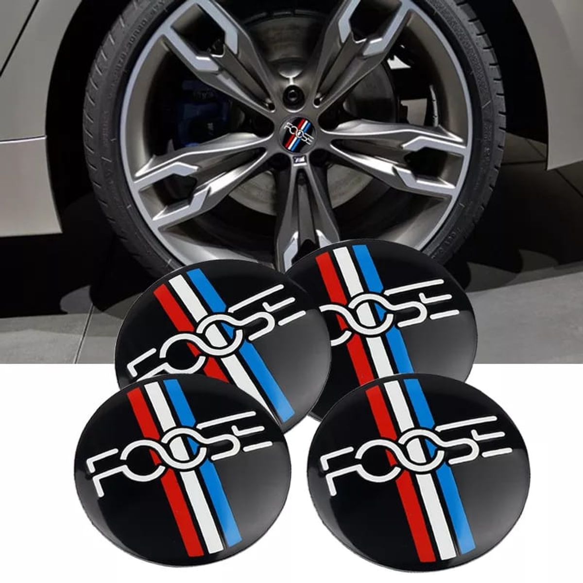 GENERICO - Tapa centro de Llantas de autos 56 mm universal Foose