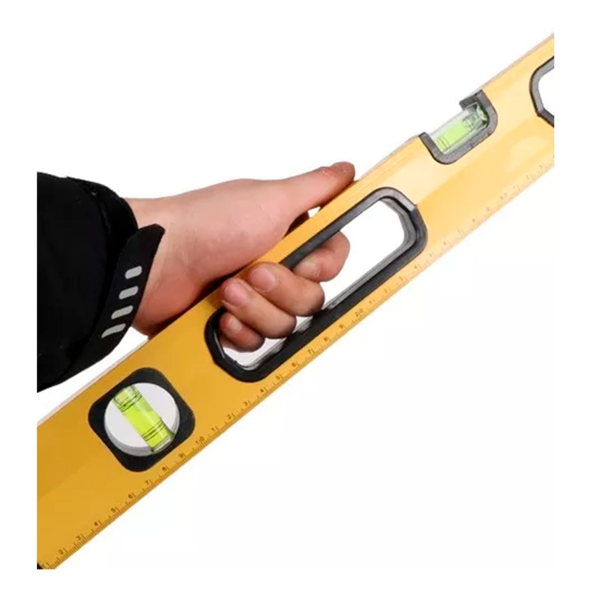 GENERICO - Nivel De Burbujas De Mano Con Iman 80cm 3 Niveles