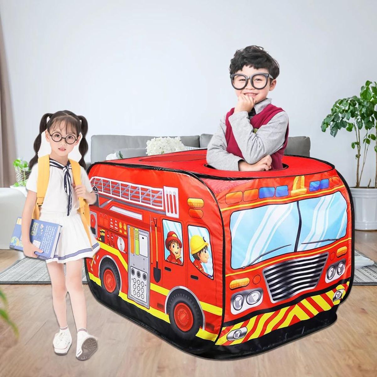 GENERICO - Carpa Infantil Plegable Niños Diseño Bombero
