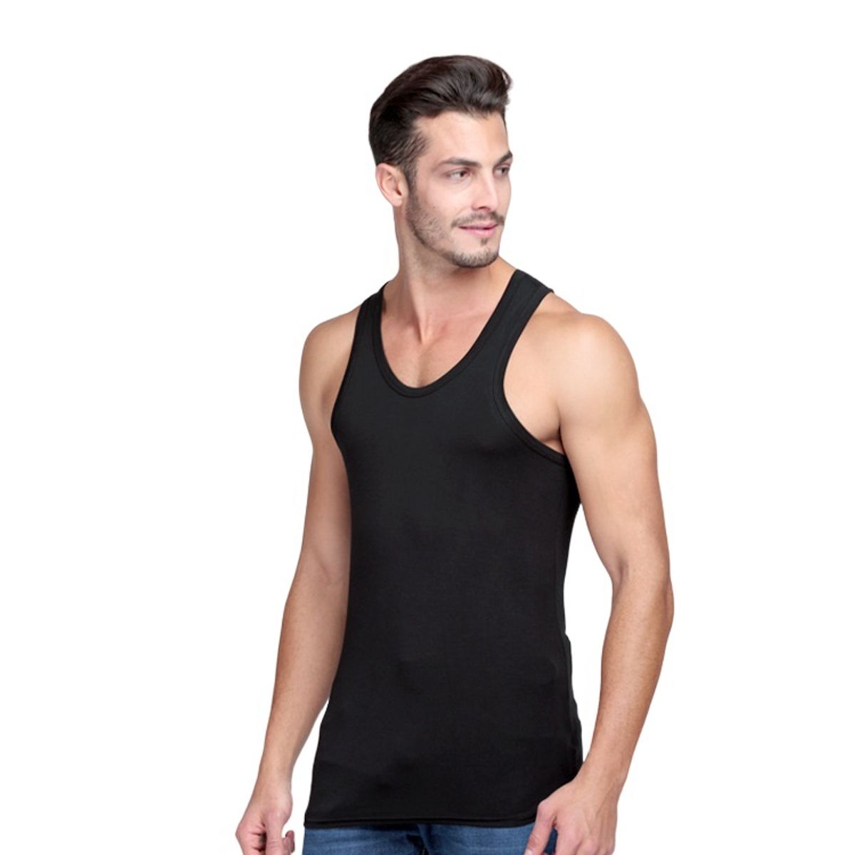 GARSIL - Pack 6 Polera Musculosa Para Hombre - Camiseta Sin Magas - 100 Algodon