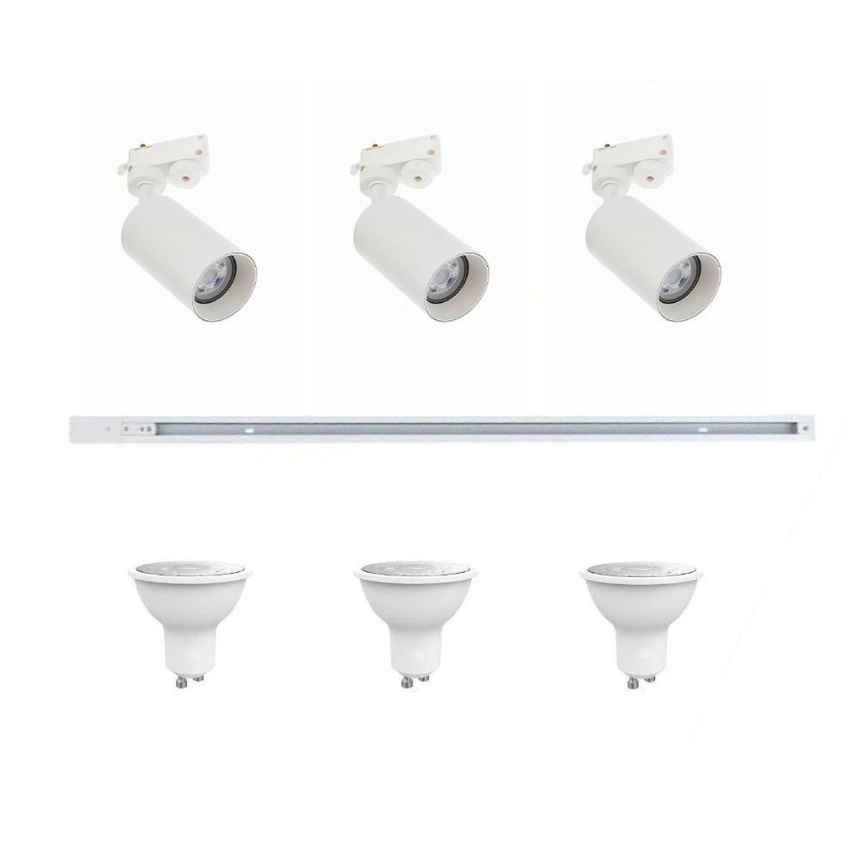 BOSCO - KIT DE RIEL ENERGIZADO BLANCO 1MT BOSCO