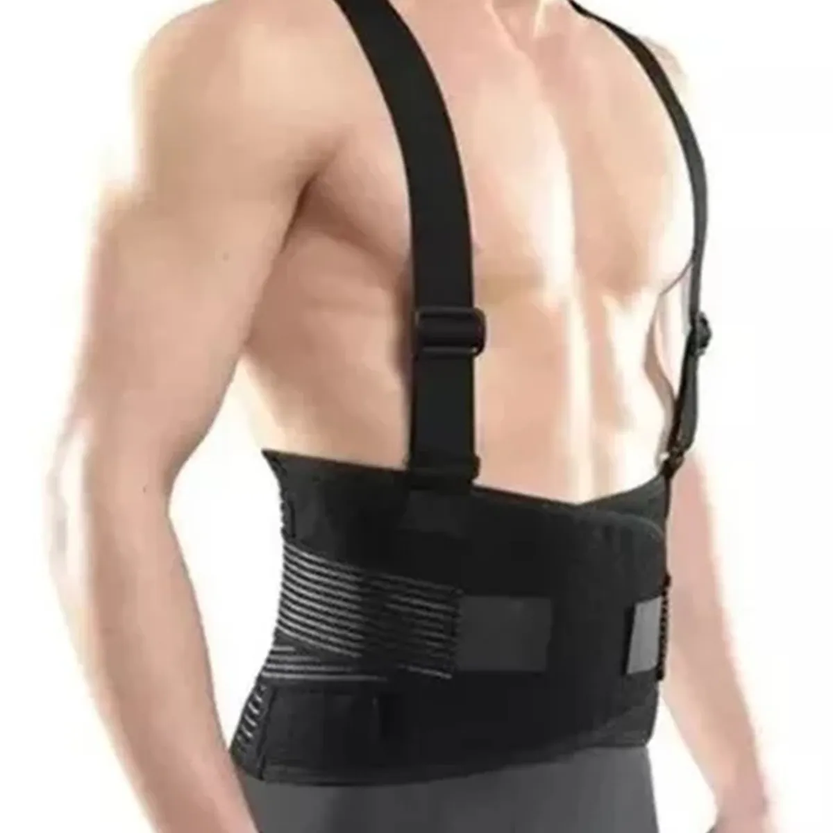 GENERICO - Faja Lumbar Alivia Dolor De Espalda Protección De Carga Peso Talla L