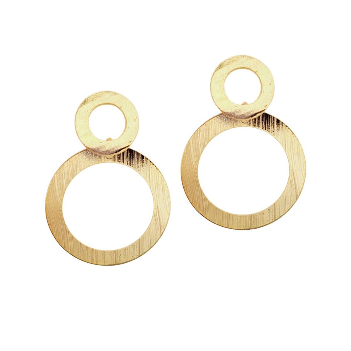 JOYAS MONTERO - Aros Lia Gold Baño de Oro 24k