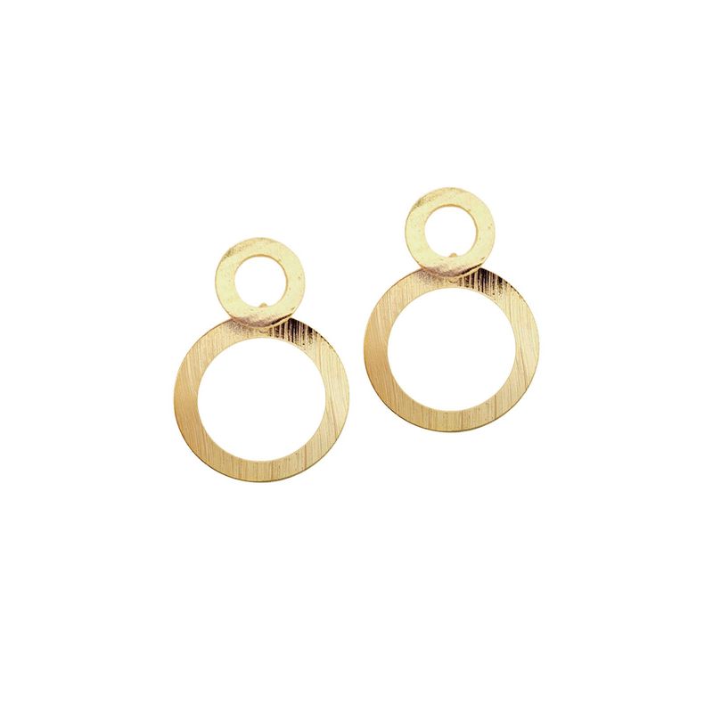 JOYAS MONTERO - Aros Lia Gold Baño de Oro 24k