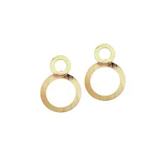 JOYAS MONTERO - Aros Lia Gold Baño de Oro 24k