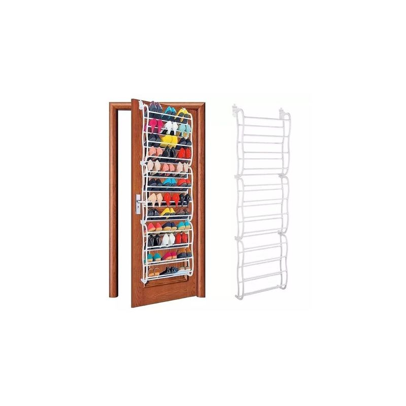 GENERICO - Rack Organizador de Zapatos 36 Pares Puertas Pared Colgante