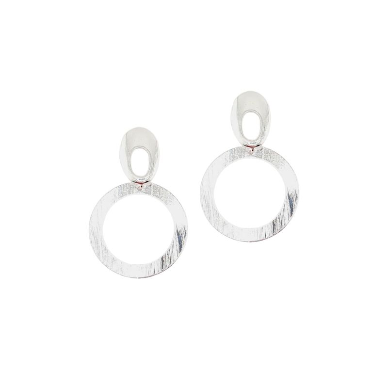 JOYAS MONTERO - Aros Lina Baño de Oro Blanco 24k