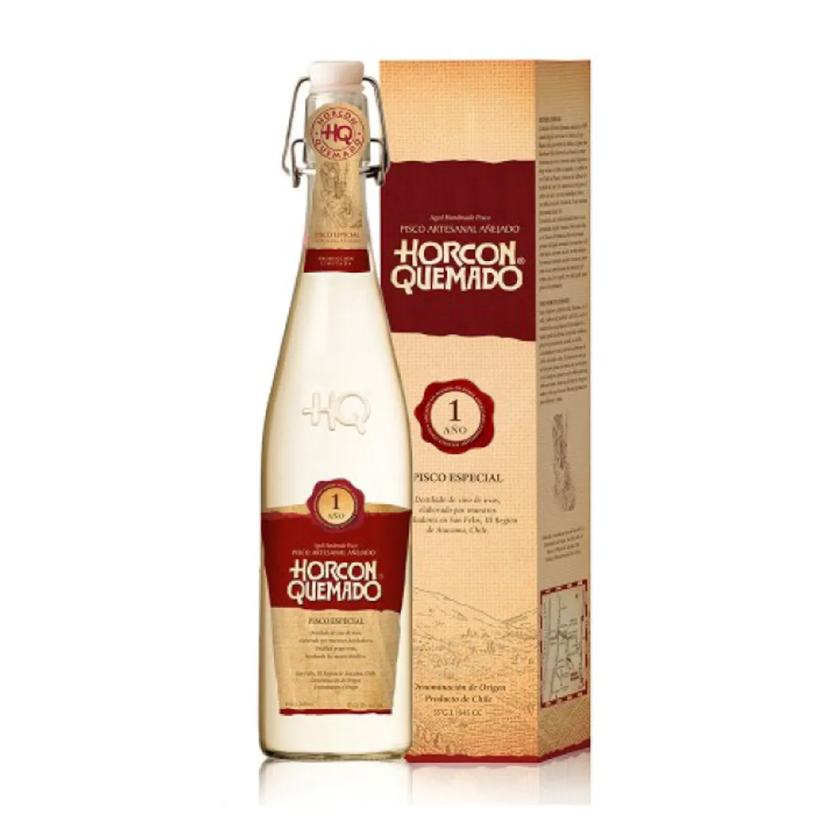 HORCON QUEMADO - Pisco Horcon Quemado 35° 645Cc