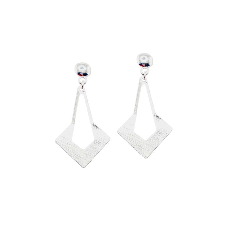 JOYAS MONTERO - Aros Romy  Baño de Oro Blanco 24k