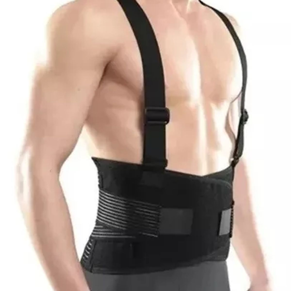 GENERICO - Faja Lumbar Alivia Dolor De Espalda Protección De Carga Peso Talla XL