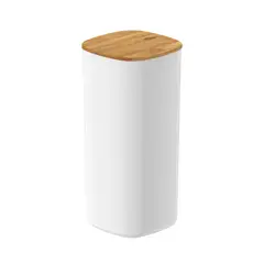 OU - Contenedor Hermético con Tapa de Bambú Keep 1,5 lt Blanco