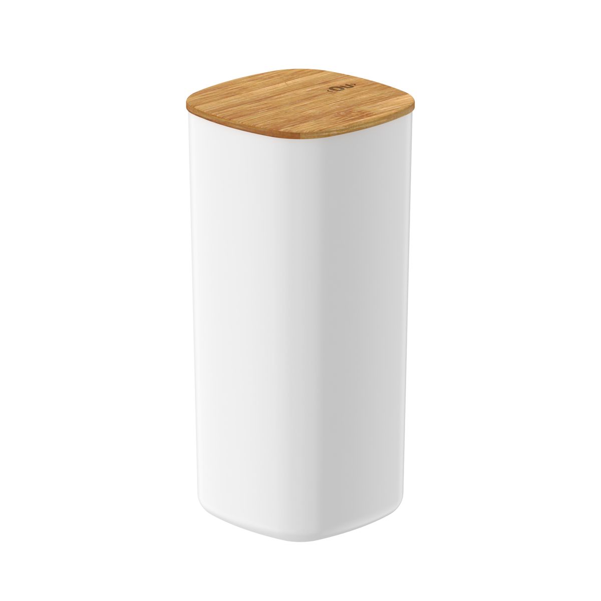 OU - Contenedor Hermético con Tapa de Bambú Keep 1,5 lt Blanco Ou OU