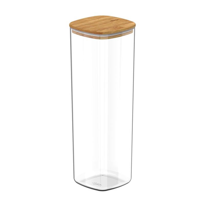 OU - Contenedor Hermético con Tapa Bambú Keep 2 lt Transparente Ou OU