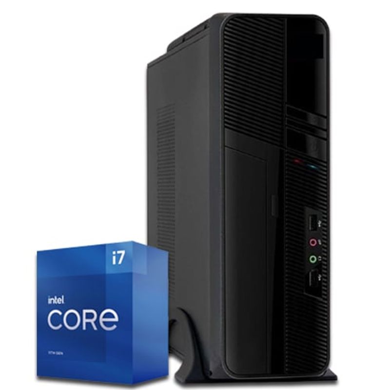 COMPU ELITE - PC Slim Armado Intel Core i7 12700 12-core + H610 WIFI + 32GB DDR5 + SSD 1TB