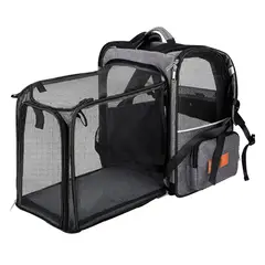 PETWOOW - Mochila Transportadora De Mascotas Plegable Lucy 42x64x32