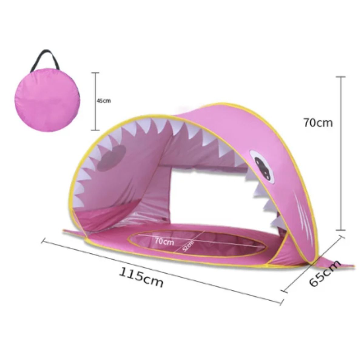 OEM - Piscina Para Niños Tipo Carpa para Bebes Portatil Rosado