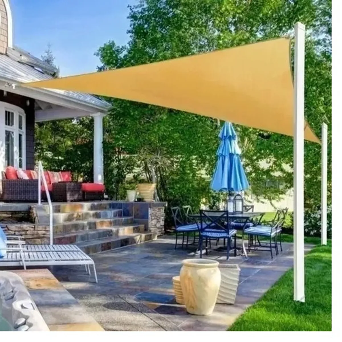 GENERICO - Carpa Toldo Vela Triangular Impermeable Sombreador 5x5x5