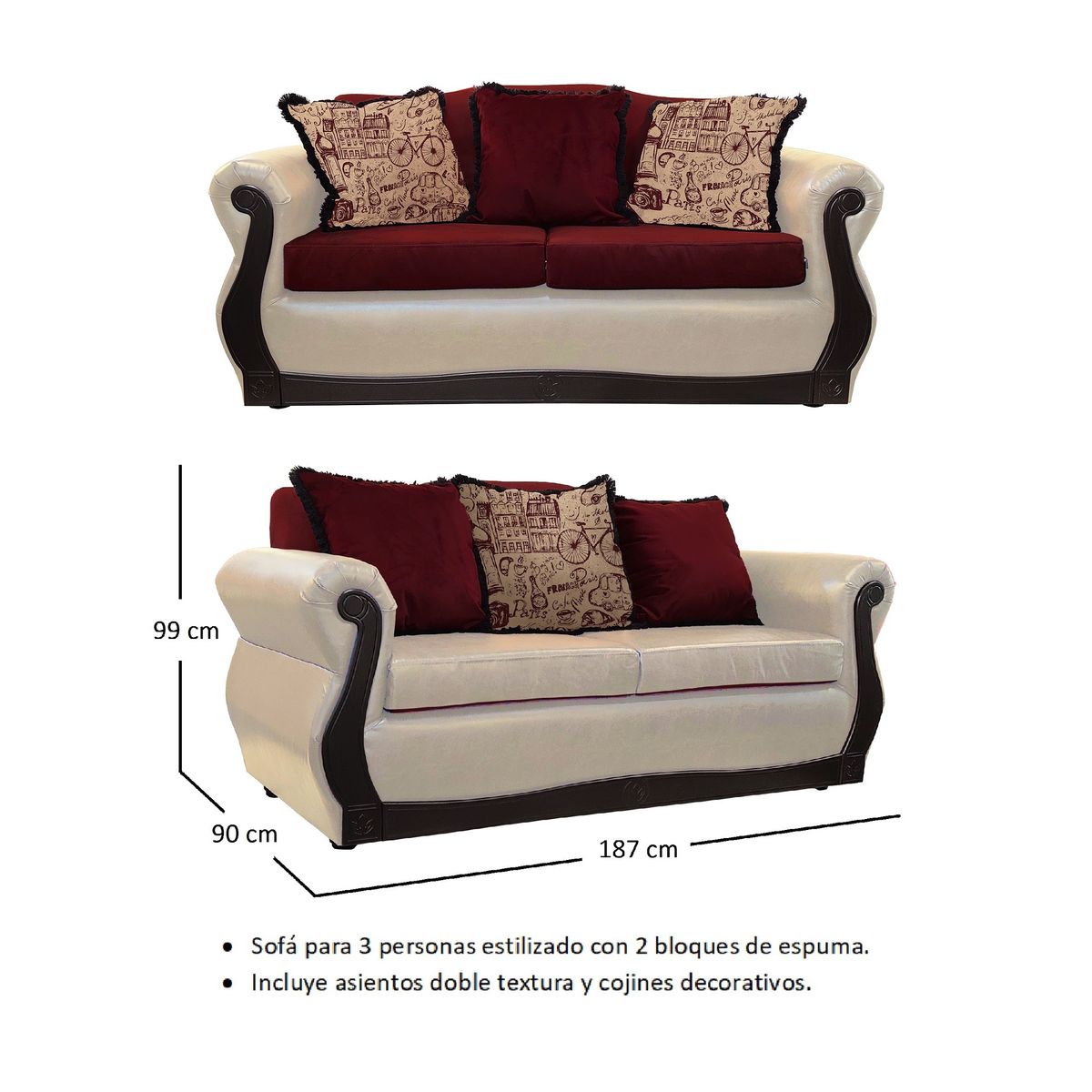 AMERICA DECORA - Living 3-1-1 Gran Santi Class