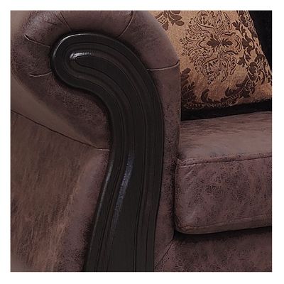 Imagen 2 del producto Living Con Resorte Estructural Búfalo 9 Cuerpos 4+3+1+1 Envejecido