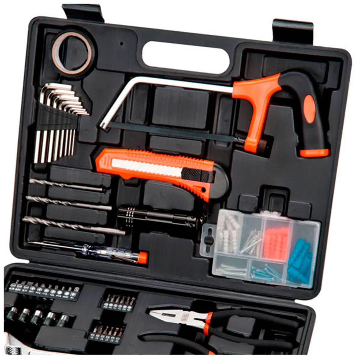 BLACK+DECKER - Set 107 Piezas Herramientas Manuales B&D Mod: Bmt107c-la