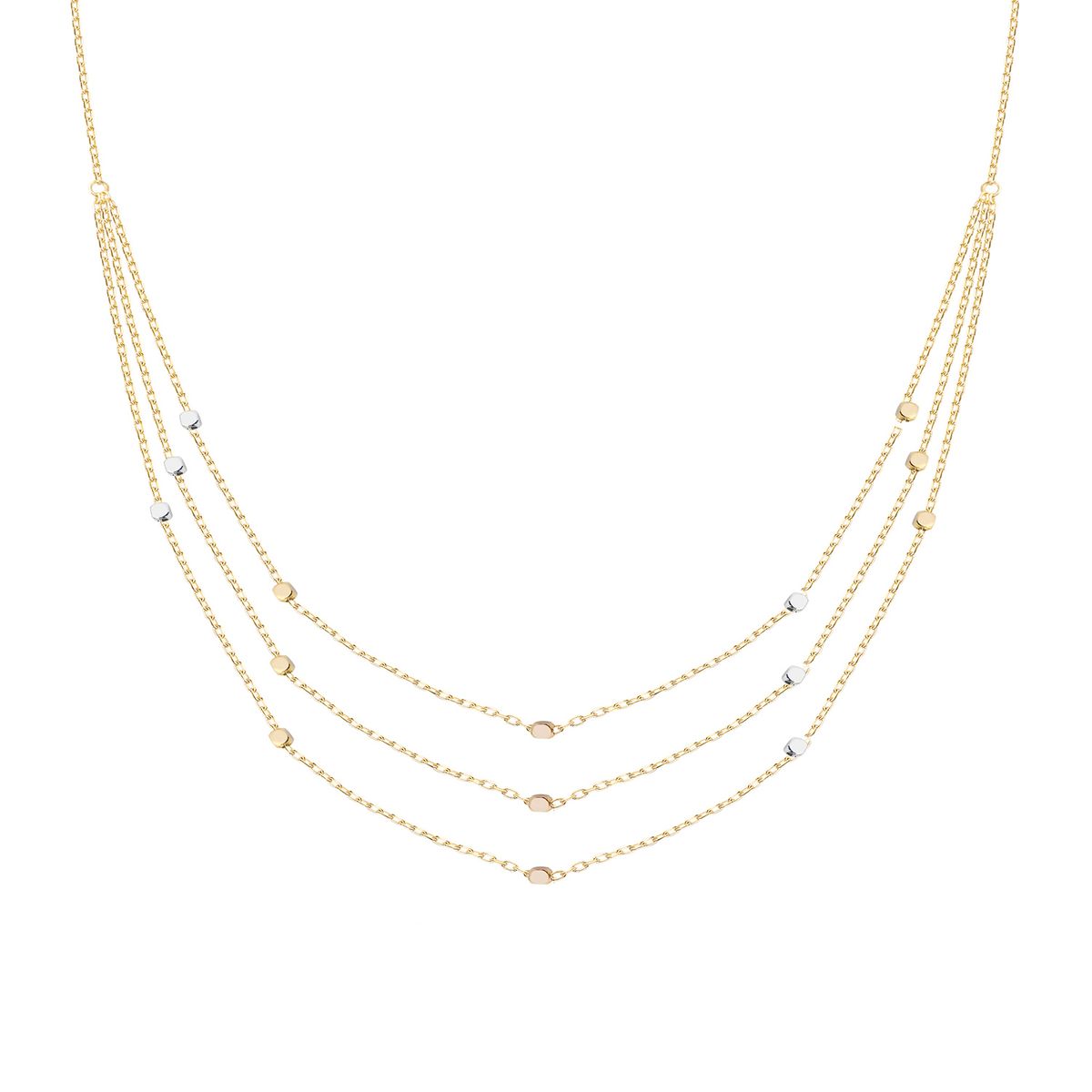 JB JOYAS BARON - Collar de Oro 18kt Triple Cadena