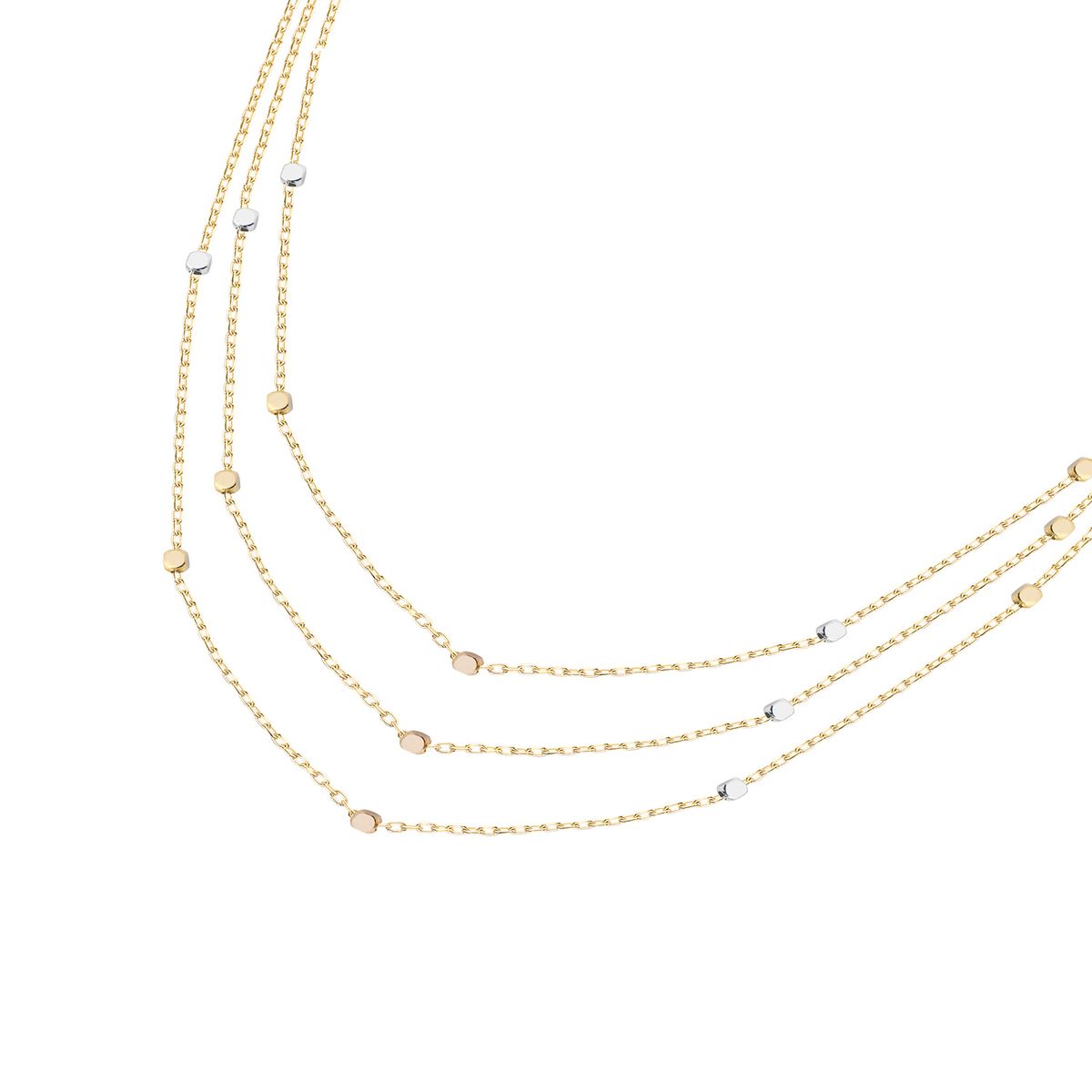 JB JOYAS BARON - Collar de Oro 18kt Triple Cadena