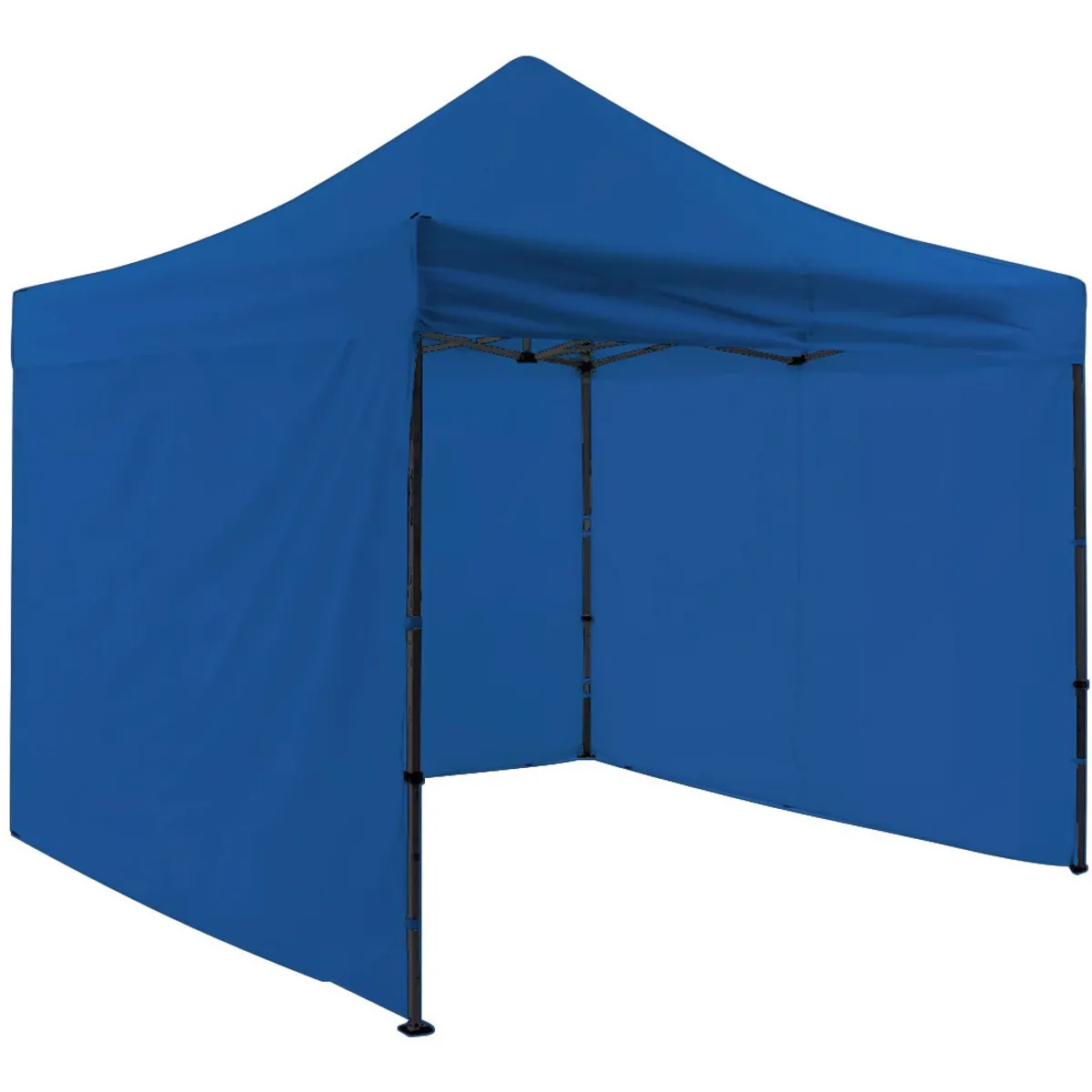 JARDIMEX - Toldo Araña Plegable 3x3 Azul Impermeable Filtro UV Paredes Jardimex