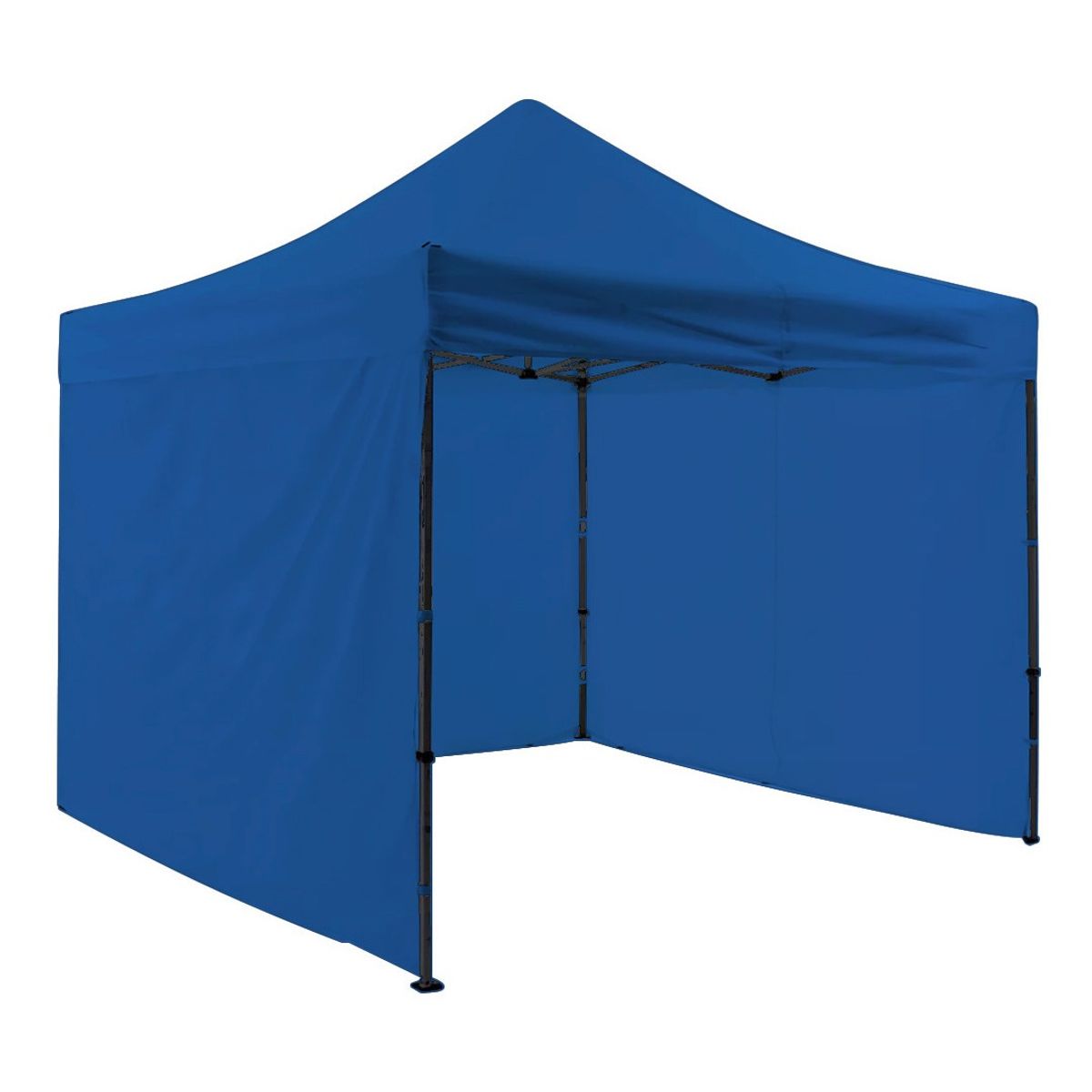 JARDIMEX - Toldo Araña Plegable 3x3 Azul Impermeable Filtro UV Paredes Jardimex
