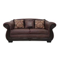 Sofá Con Resorte Estructural 3 Cuerpos Búfalo Envejecido