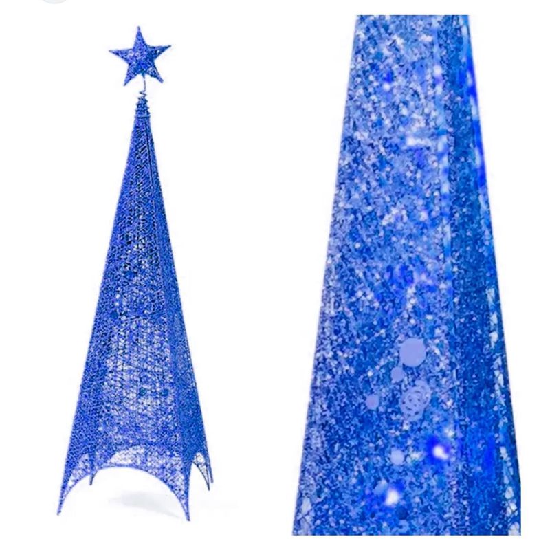 UNIVERSAL - ARBOL PIRAMIDE 3 LADOS 1,80 MTS AZUL