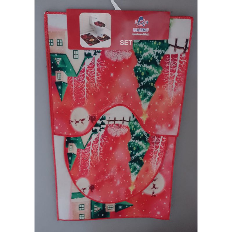 GENERICO - set de Fundas Navideñas Para Baño