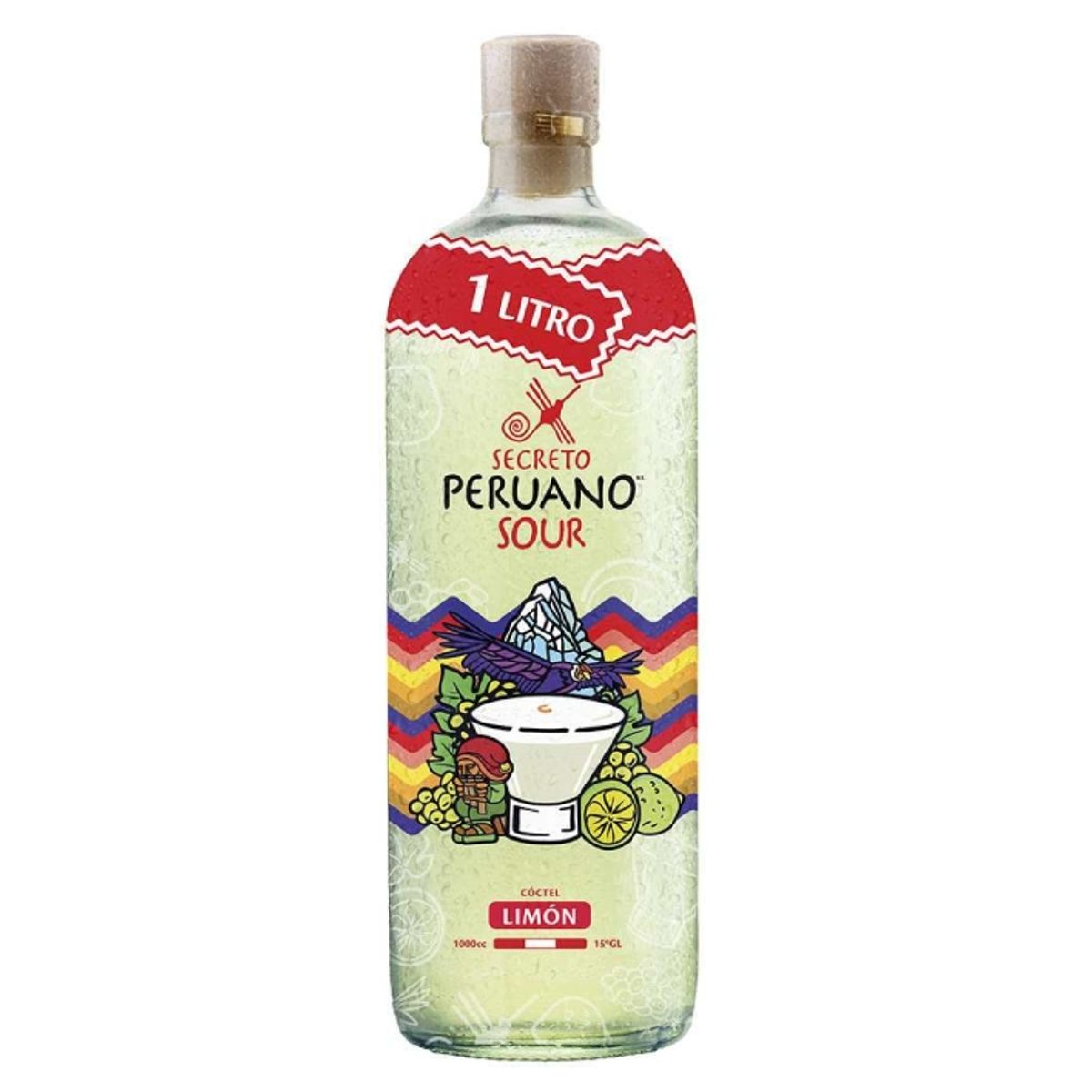 SECRETO PERUANO - Pisco Secreto Peruano Sour 14° 1000Cc