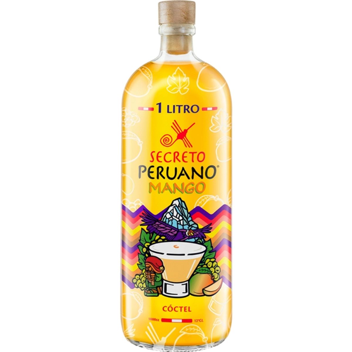 SECRETO PERUANO - Pisco Secreto Peruano Sour Mango 12° 1000Cc
