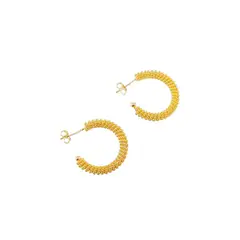 JOYAS MONTERO - Aros Anny Gold Baño de Oro 24k