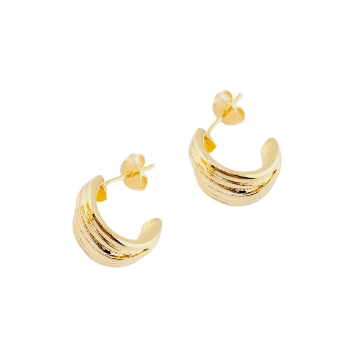 JOYAS MONTERO - Aros Mariane Gold Baño de Oro 24k