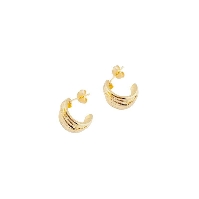 JOYAS MONTERO - Aros Mariane Gold Baño de Oro 24k