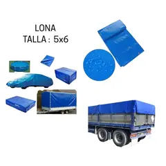 GENERICO - Lona Carpa Multiuso 5x6 Metros Impermeable Cobertor Universa