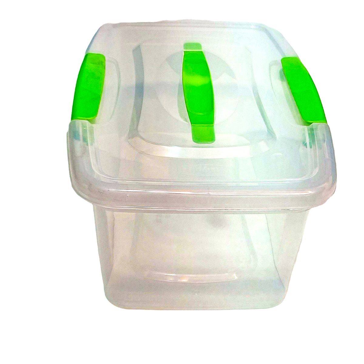 GENERICO - set  3 cajas almacenamiento 6 litros incolora