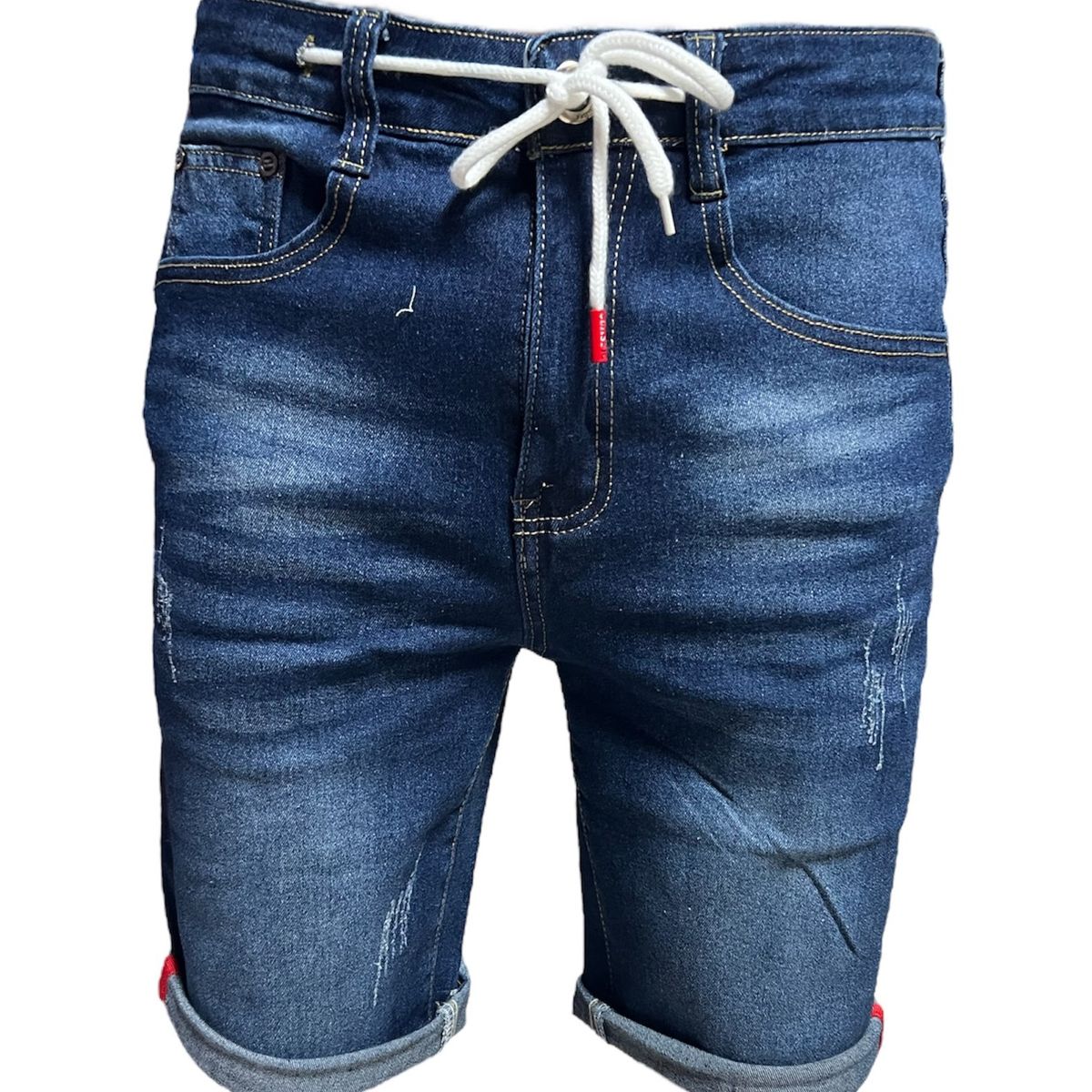 GENERICO - Short Jeans Elasticado Hombre