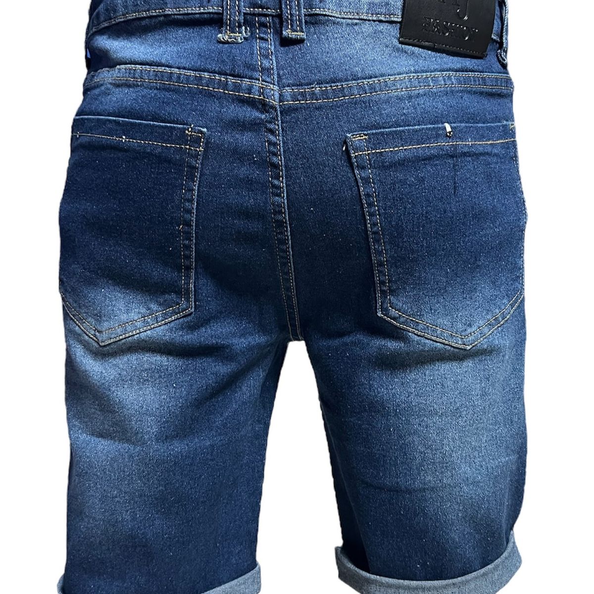 GENERICO - Short Jeans Elasticado Hombre