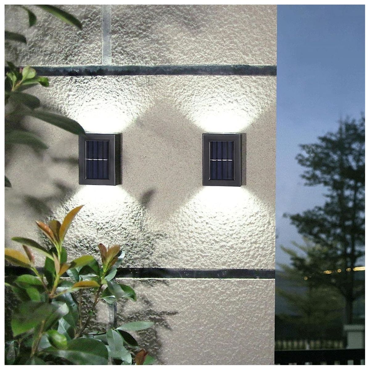 GENERICO - Foco Lampara Aplique Led Solar Jardín Exterior Impermeable