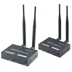 GENERICO - Extensor De Video A Hdmi Inalambrico 200 Metros Negro