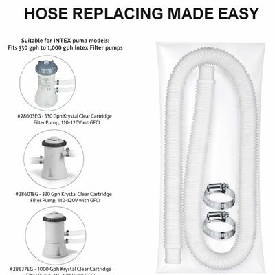 Imagen 2 del producto Kit 2 Manguera Filtro Piscina Bestway Intex Universal 150cm