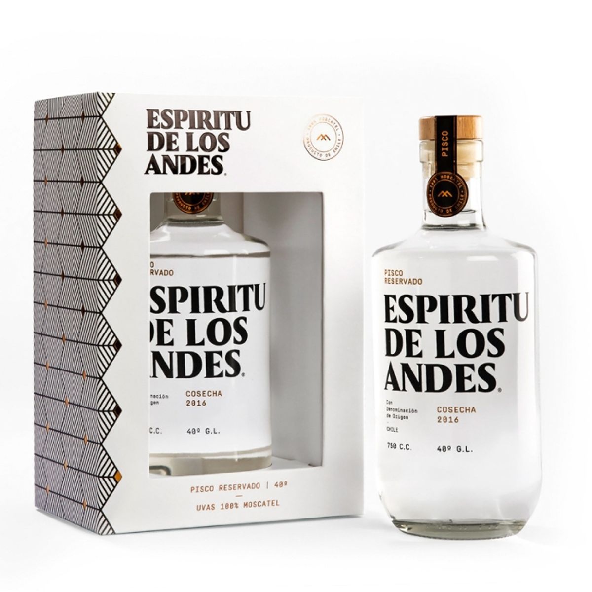 ESPIRITU DE LOS ANDES - Pisco Espiritu De Los Andes 40° 750Cc