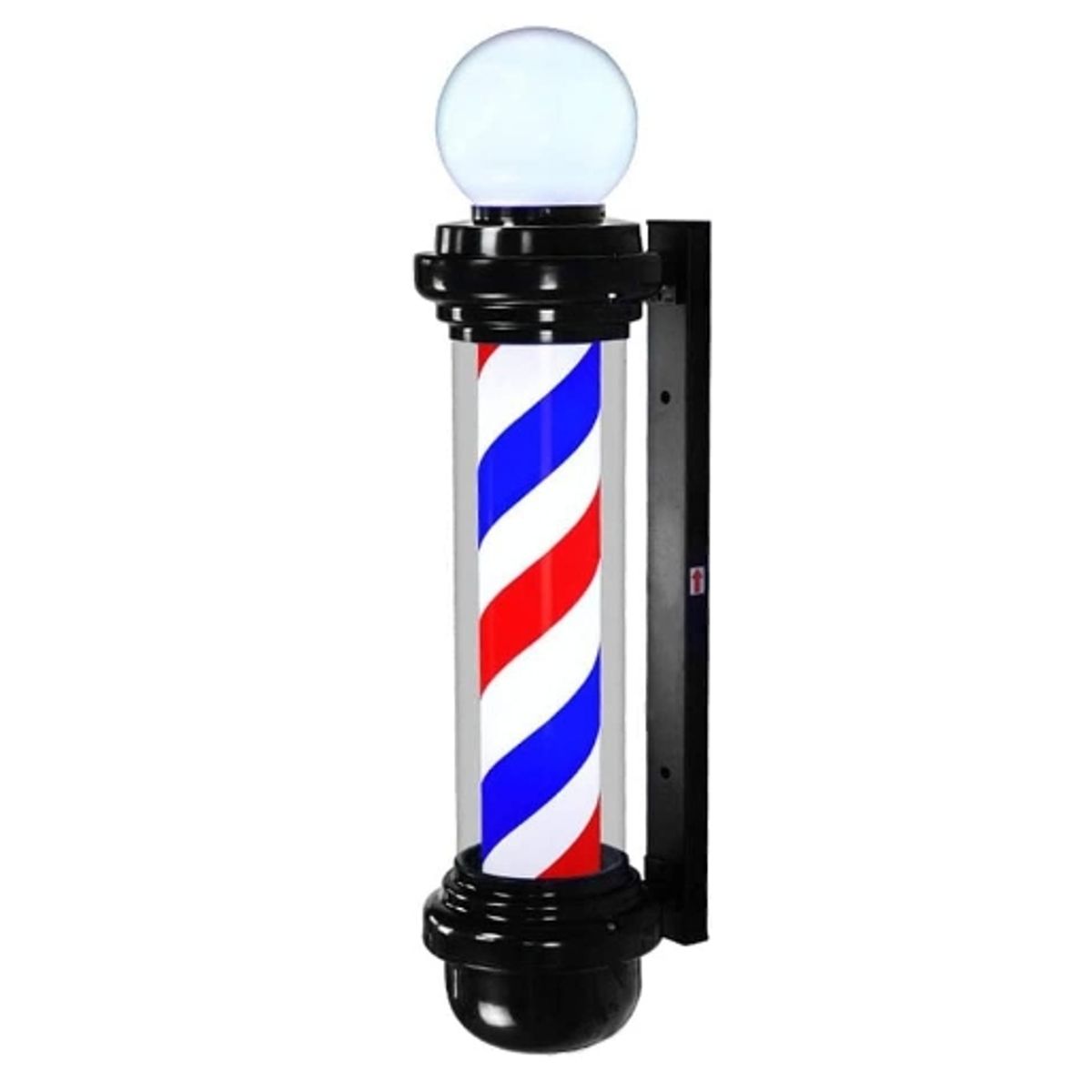 GENERICO - Poste Barbero Peluquería Barbería Luz Giratorio Pole Colores 88cm