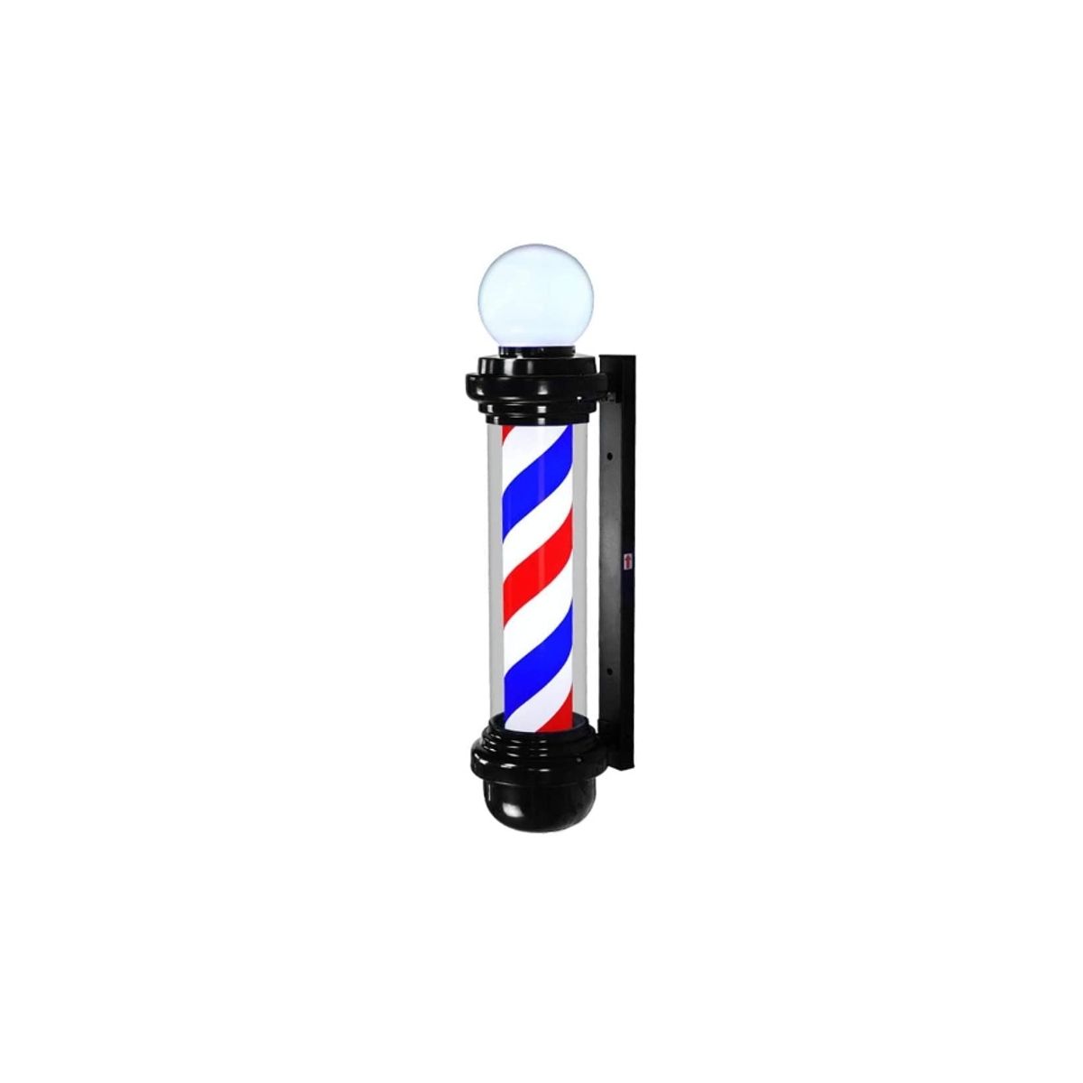 GENERICO - Poste Barbero Peluquería Barbería Luz Giratorio Pole Colores 88cm