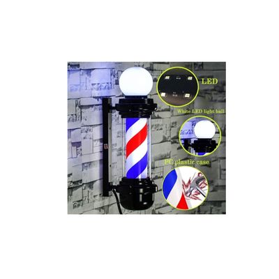 Imagen 2 del producto Poste Barbero Peluquería Barbería Luz Giratorio Pole Colores 88cm