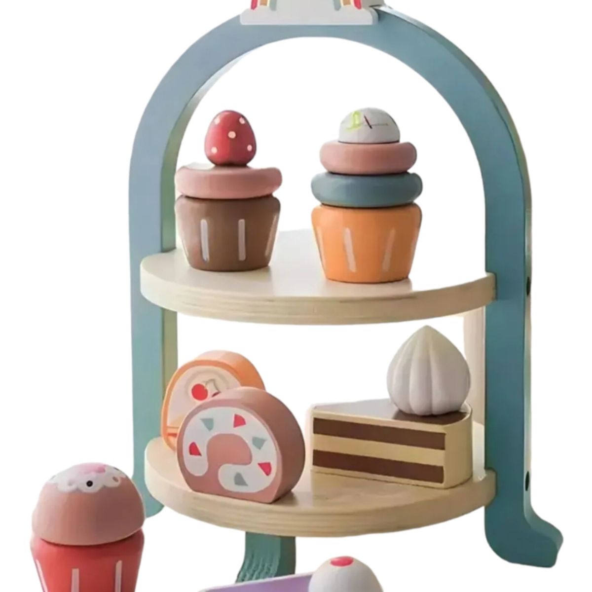 GENERICO - Exhibidor De Postres  Pasteles De Madera