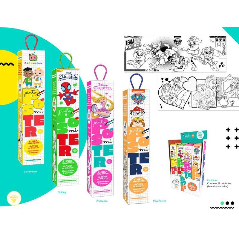 VERTICE - Pinto mi Poster Multi Personajes