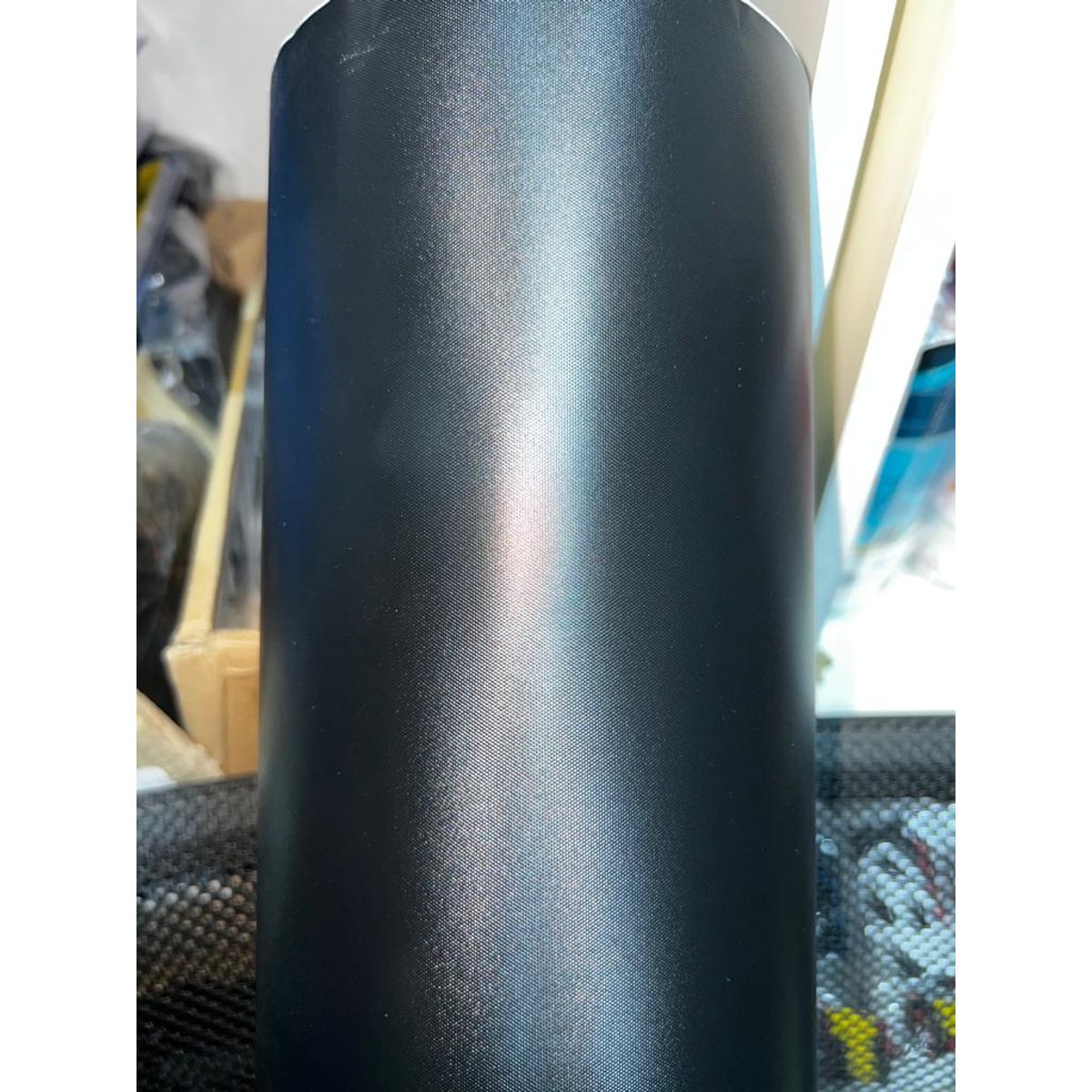 GENERICO - Papel vinilo autoadhesivo decorativo tunnig color negro mate